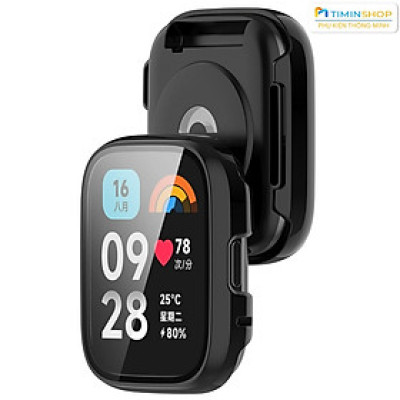 Ốp bảo vệ cho Redmi Watch 3 Active/ Lite - Chất PC + kính cường lực (OCLMI3A)