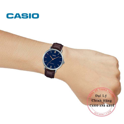 Đồng hồ Casio nữ dây da LTP-VT01L-2BUDF (34mm)