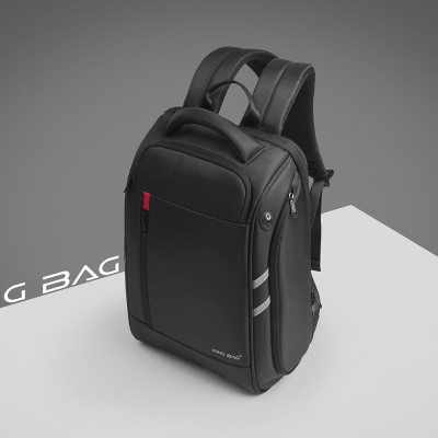 Balo laptop 15” KINGBAG HORMES thời trang, nhiều ngăn rộng rãi, ngăn lót cách nhiệt, jack cắm tai nghe, màu đen- Hàng chính hãng