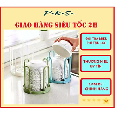 Bộ 2 Dụng Cụ Úp Chén Xếp Gọn Bằng Nhựa - Hàng Chính Hãng 