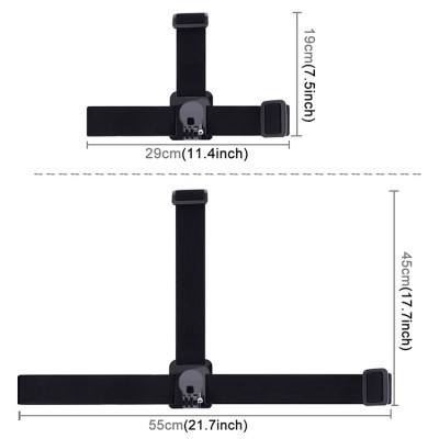 Dây đeo đầu có thể điều chỉnh đai đàn hồi dành cho máy quay hành động Puluz PU24, hàng chính hãng