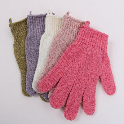 Găng tay tắm Cơ Thể tế bào chết Bobi Shop Bath Bao tay Loại Xịn Có Quai Treo (1 Cặp Bền Dày Không Rách Có Móc Treo)