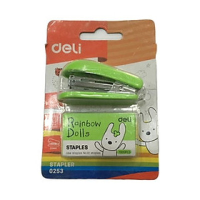 Dập Ghim 10 # mini + lõi-253 - Xanh Lá