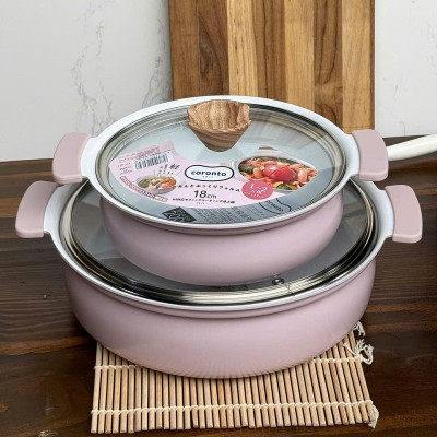 Nồi ceramic dùng cho bếp từ Coronto - Hàng nội địa Nhật Bản