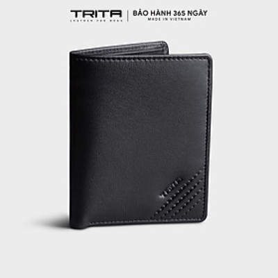 Ví nam da bò Trita ( Thời trang nam dáng đứng - Ví da RVN20 )