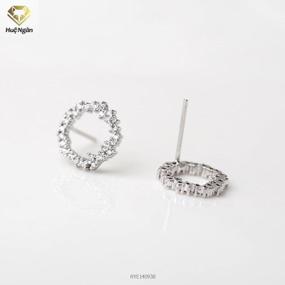 Combo dây chuyền và khuyên tai bạc Ý 925 Huệ Ngân - Huyền thoại biển xanh PP1528-RYE140938