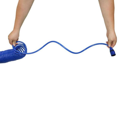 Bộ vòi xịt nước tưới cây đa năng tăng áp lực nước kèm dây tưới dạng lò xo co dãn 701814 loại 10m