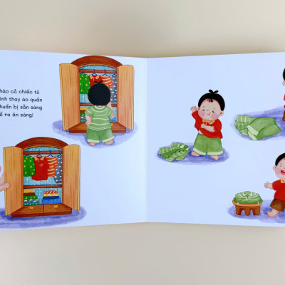 Sách - Bộ Ăn Dặm Hạnh Phúc (3 Cuốn Giấy Bồi Cứng Cho Bé Từ 1 Tuổi+)