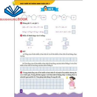 Sách - Phát Triển Trí Thông Minh Toán Lớp 2 ( Biên soạn theo chương trình GDPT  mới).