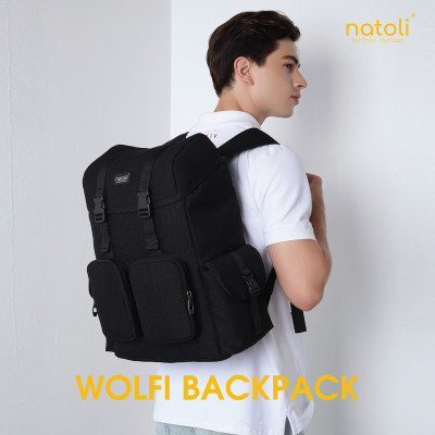 Balo du lịch Thương hiệu NATOLI BST WOLFY BACKPACK B7 nhiều ngăn kháng nước cao cấp