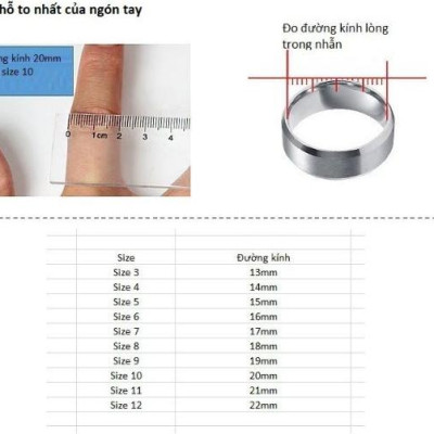 Nhẫn nam nữ trắng đen viền nhỏ tinh tế