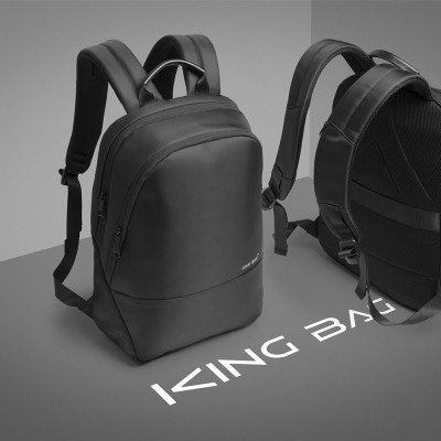 Balo laptop 14” KINGBAG ERIC mỏng nhẹ, phong cách mới, trượt nước, có ngăn máy tính bảng, đai vali tiện dụng - Hàng chính hãng