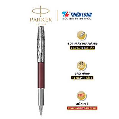 Bút bi cao cấp Parker SON Metal Red CT 18k GB-2119650 - Mạ vàng 18K