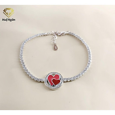 Lắc tay bạc 925 Huệ Ngân - Tim Xinh X17