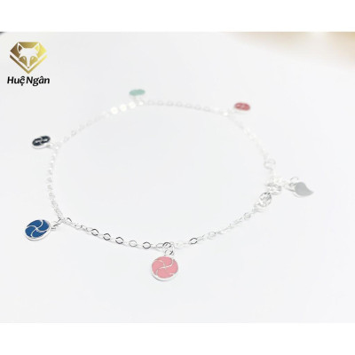 Lắc chân bạc Ý 925 Huệ Ngân- CIRCLE JL024