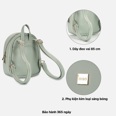 Balo da nữ đi chơi, ba lô công sở nhỏ gọn xinh xắn IDIGO FBP2 - 2021