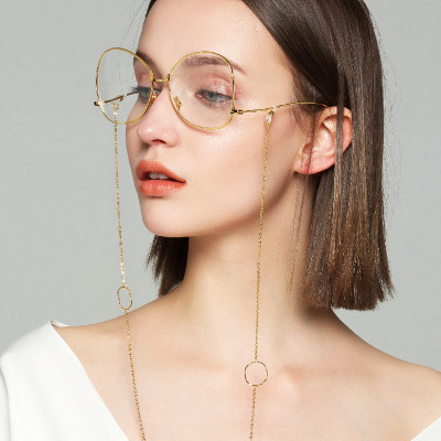 Phụ kiện kính dây đeo gọng kính sợi mảnh punk retro phong cách cổ điển sang trọng