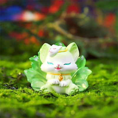 Mô Hình Cửu Vĩ Hồ Cáo Nhỏ 7 Màu GUMIHO Trang Trí Nhà Cửa Xe Hơi Quà Tặng May Mắn_ Hàng Chính Hãng