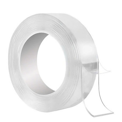Cuộn băng keo trong suốt đa năng dán siêu dính trên mọi bề mặt, keo nano 2 mặt chống thấm tiện lợi dài 3cmx5m Cuộn keo chống thấm nhà bếp trong suốt