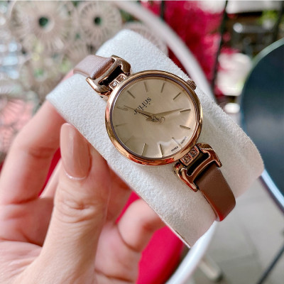 Đồng Hồ Nữ Julius Hàn Quốc JA925E Dây Da Cá Tính