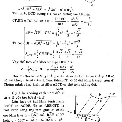 Giải Bài Tập Hình Học Lớp 12 (Cơ Bản)
