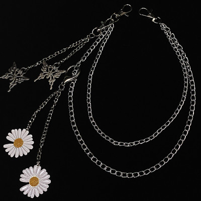 Dây xích treo quần áo hoa cúc phụ kiện thời trang phong cách Hàn Quốc