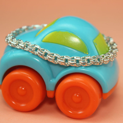 Lắc tay lắc chân trẻ em bằng bạc ta lte031