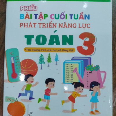 Sách - Combo Phiếu bài tập cuối tuần phát triển năng lực Toán + Tiếng Việt 3 ( Kết Nối )