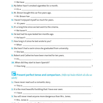 Bài Tập Viết Lại Câu Tiếng Anh ( Ôn Thi Vào Lớp 10 Và 10 Chuyên )