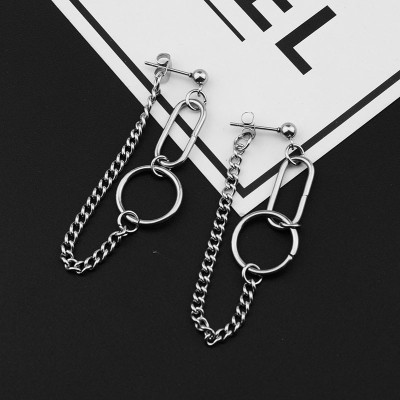 Bông tai xu thế thời trang unisex lỗ đinh 1 đôi