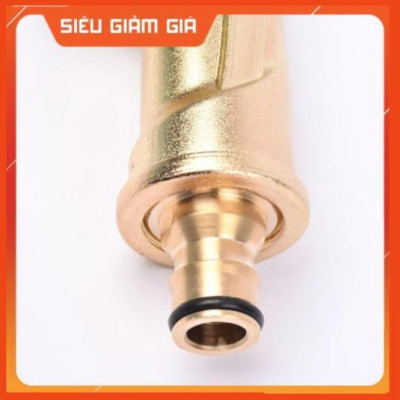 Bộ dây vòi xịt nước rửa xe, tưới cây . tăng áp 3 lần, loại 7m, 10m 206701-3 đầu đồng,cút+tặng túi đựng bút