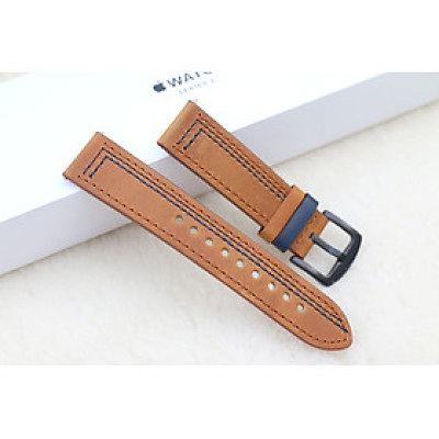 Dây Đồng Hồ Da Bò Sáp Ngựa Điên Thay Thế Cho Đồng Hồ Thông Minh