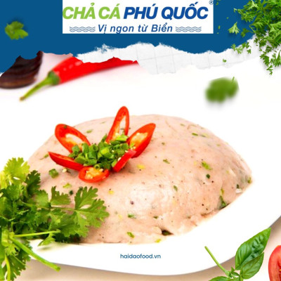[Hỏa Tốc HCM] Chả Cá Thu Phú Quốc Nguyên Chất HẢI ĐẢO FOOD Hấp 450 g / TÚI
