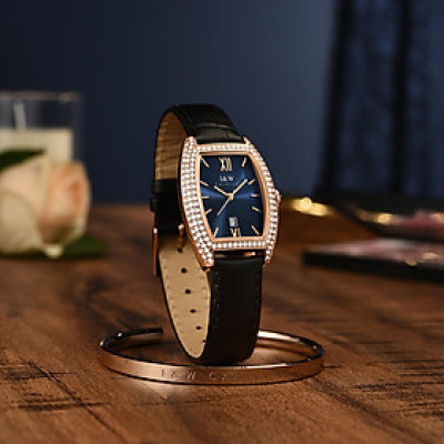 Đồng hồ nữ chính hãng IW Carnival IW537L-4 Kính chống xước ,Chống nước 30m ,Bảo hành 24 tháng,Máy pin Quartz,dây da đen xịn,thiết kế mặt chữ nhật đơn giản dễ đeo