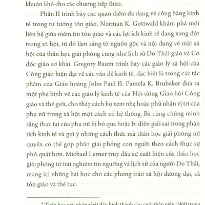 Tôn Giáo Và Công Bằng Kinh Tế