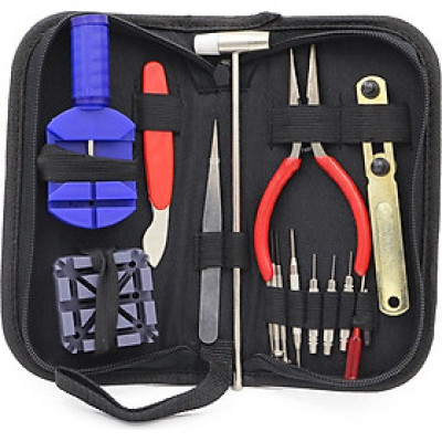 (Có túi đựng) Bộ Dụng Cụ Sửa Chữa Đồng Hồ Cá Nhân Chuyên Nghiệp 16 món