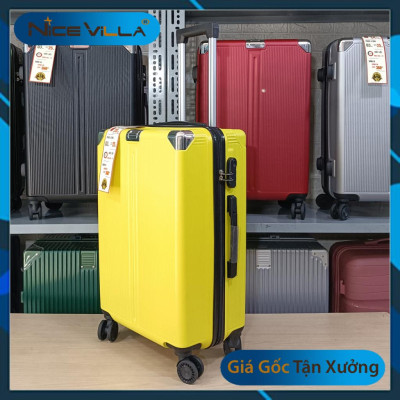 Vali Kéo Du Lịch Bọc Góc NiceVila - Vali nhựa Thời Trang 20/24 inch