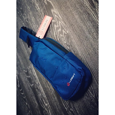 Túi Lubion đeo chéo unisex nam nữ màu xanh dương A02