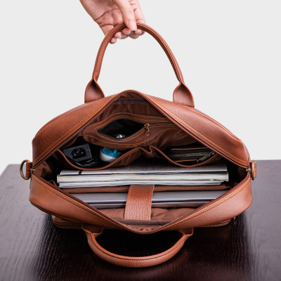 Cặp công sở Trita ( Thời trang nam đựng vừa laptop 13.3 inch - Cặp da TCA5 )