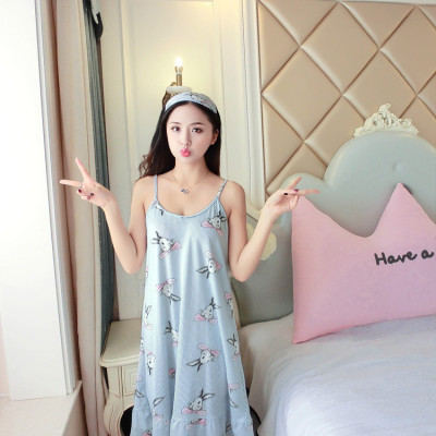 Đầm 2 dây mặc nhà,đồ ngủ họa tiết Haint Boutique Vn15