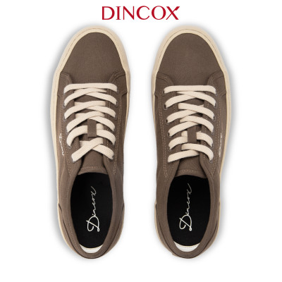 Giày Sneaker Vải Canvas Nam Nữ E18 Chocolate Dincox