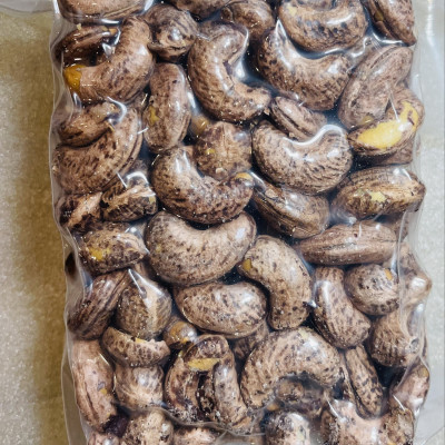 Hạt điều rang muối vỏ lụa túi 500g