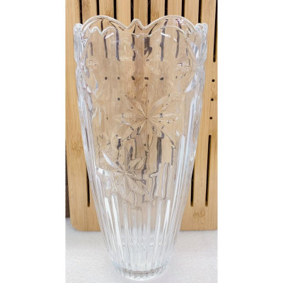 LỌ HOA THỦY TINH HOA 8 CÁNH CAO 30CM