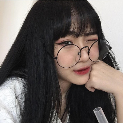 Gọng kính kim loại Mắt tròn xoe - Kính tròn ngố