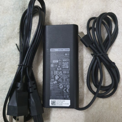 Adapter Sạc laptop Dell 65w Type C (20v-3,25A) dùng cho laptop Dell cổng type C - Hàng chính hãng