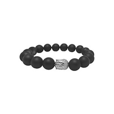 Vòng Tay Đá Obsidian Mix Charm Phật