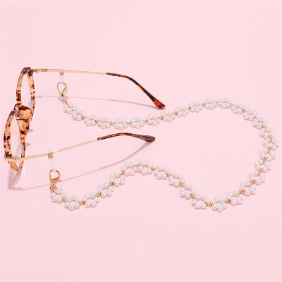 Dây đeo gọng kính phụ kiện kính cho team 4 mắt chuỗi dây hoa ngọc trai nhỏ xinh đeo mắt kiếng cá tính nổi bật