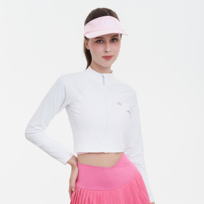 Áo Khoác Thể Thao Nữ Hibi Sports JA101 - Kiểu Tay Dài Có Khóa Kéo, Form Ôm Dáng