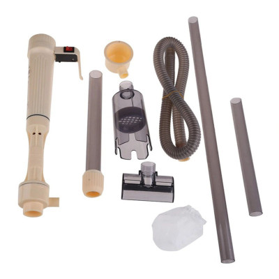 Máy hút cặn đáy vệ sinh đáy bể cá AS 615B chạy pin / điện cao cấp. BH uy tín