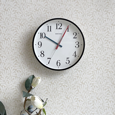 Đồng hồ Rhythm CMG619NR02- Kt 30.5 x 3.5cm, 630g, Vỏ nhựa. Dùng Pin.